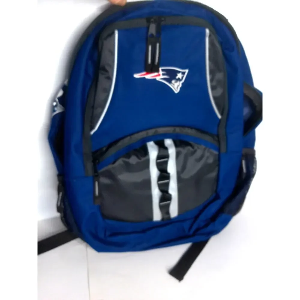 New England Patriots Backpack Large School Book Bag NFL Fan Pack